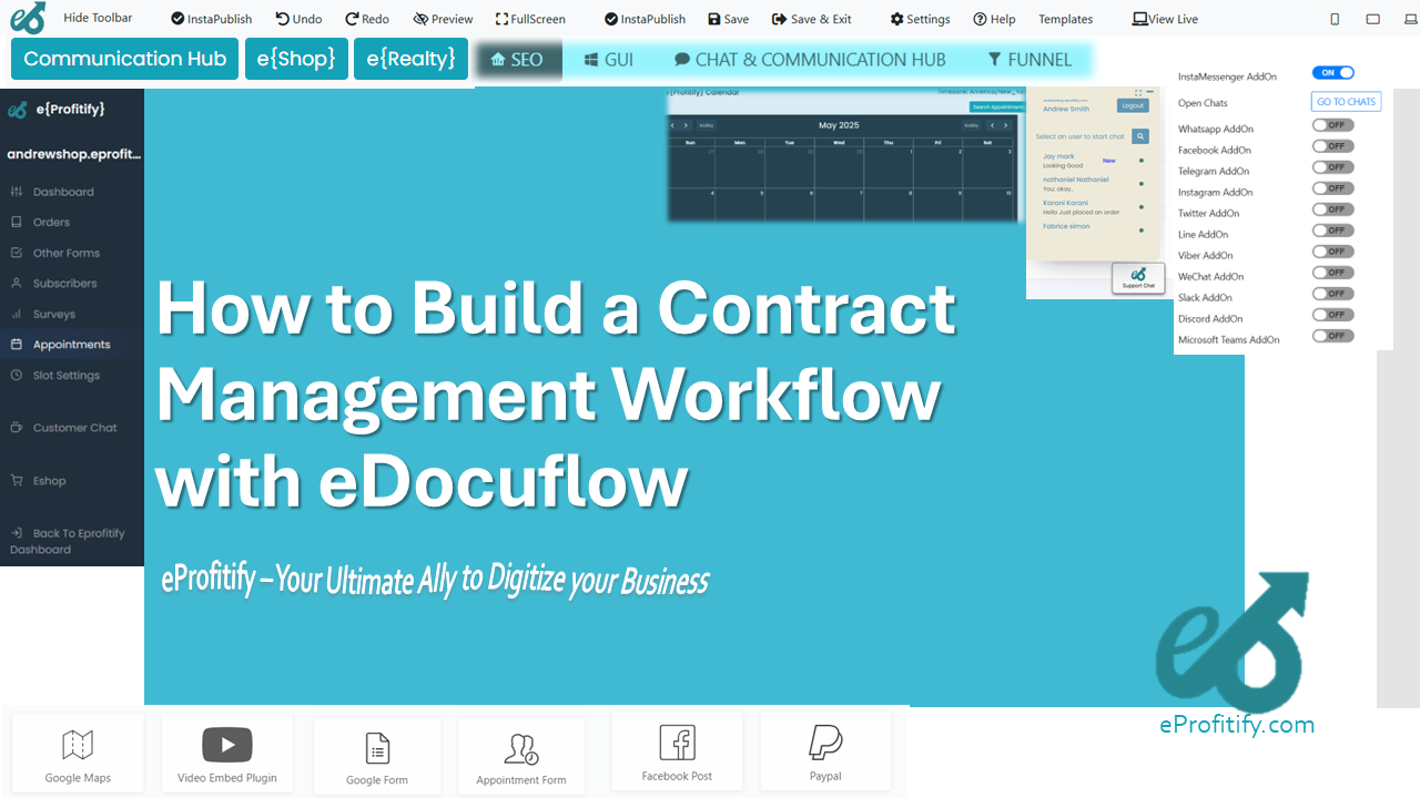 How to Build a Contract Management Workflow with eDocuflow